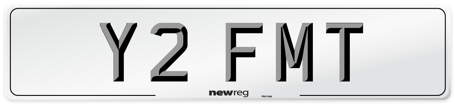 Y2 FMT Number Plate from New Reg